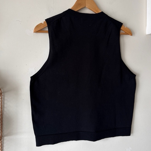 J.Crew Black Sweater Shell in Premium Ultra-Fine Cotton Blend Size Large - Picture 7 of 11